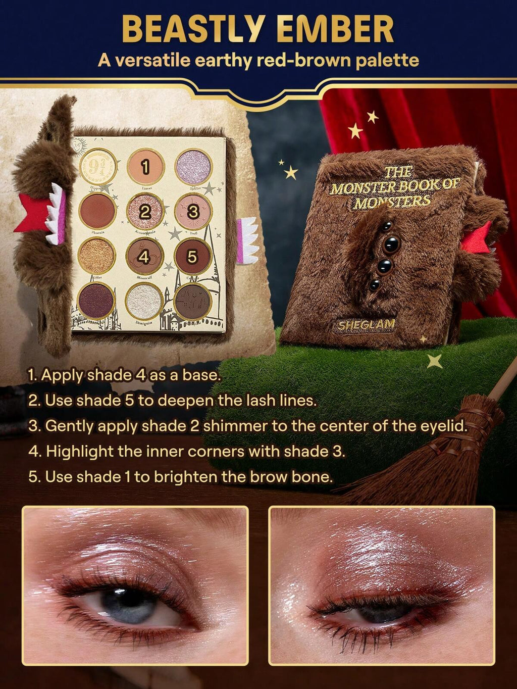 SHEGLAM Harry Potter™ X SHEGLAM monster book of monsters eyeshadow palette