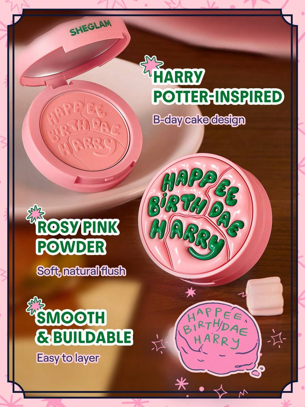 SHEGLAM Harry Potter™ X SHEGLAM Happee Birthdae Harry Blush