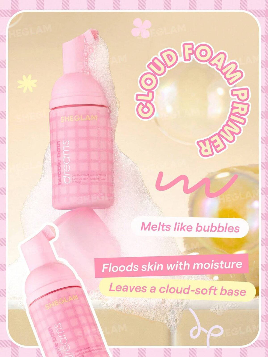 SHEGLAM dream foam cloud primer- bubble bath🫧