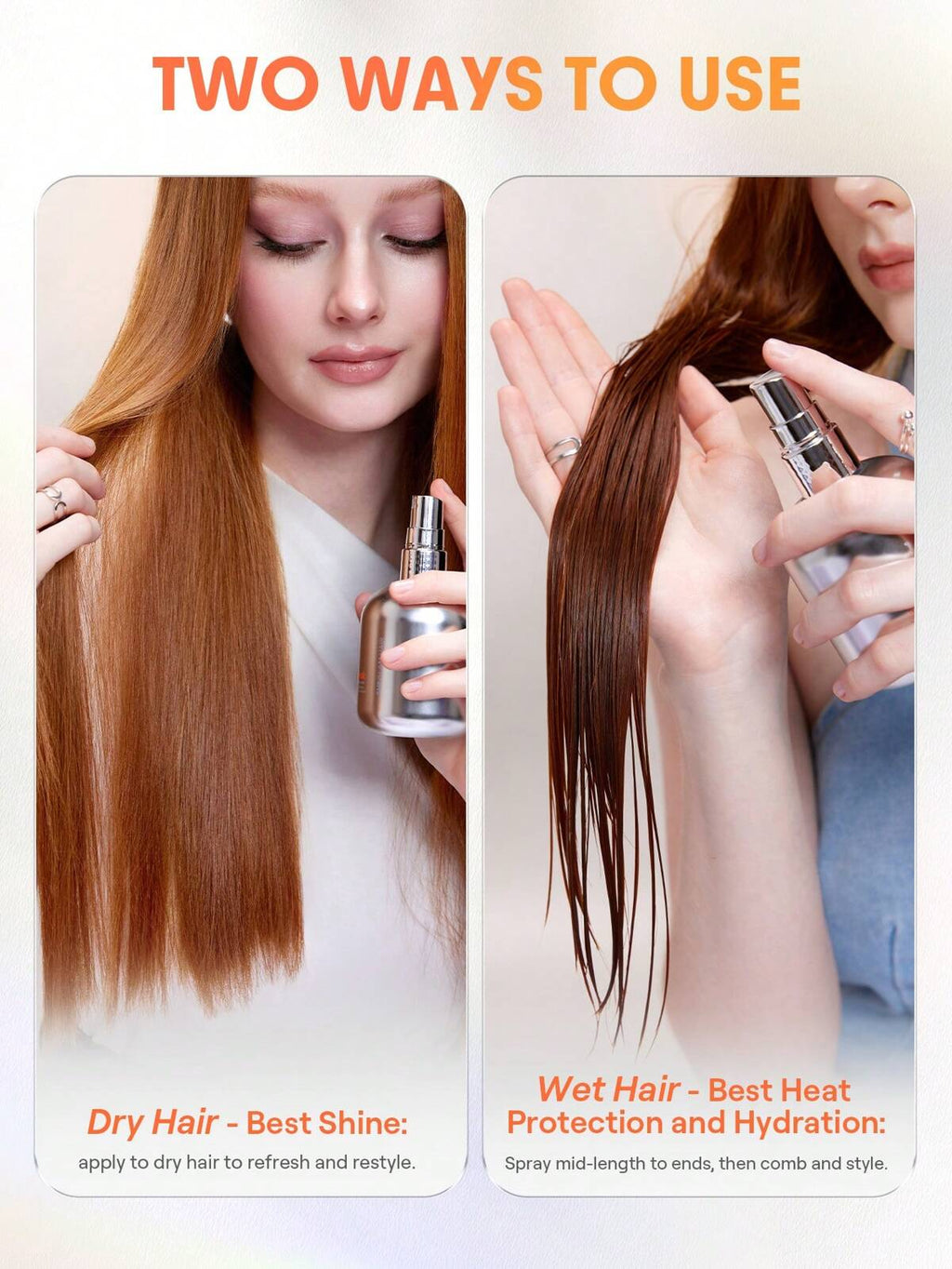 SHEGLAM HAIR hot streak leave in protection serum - heat protecting, fragranced nourishing serum