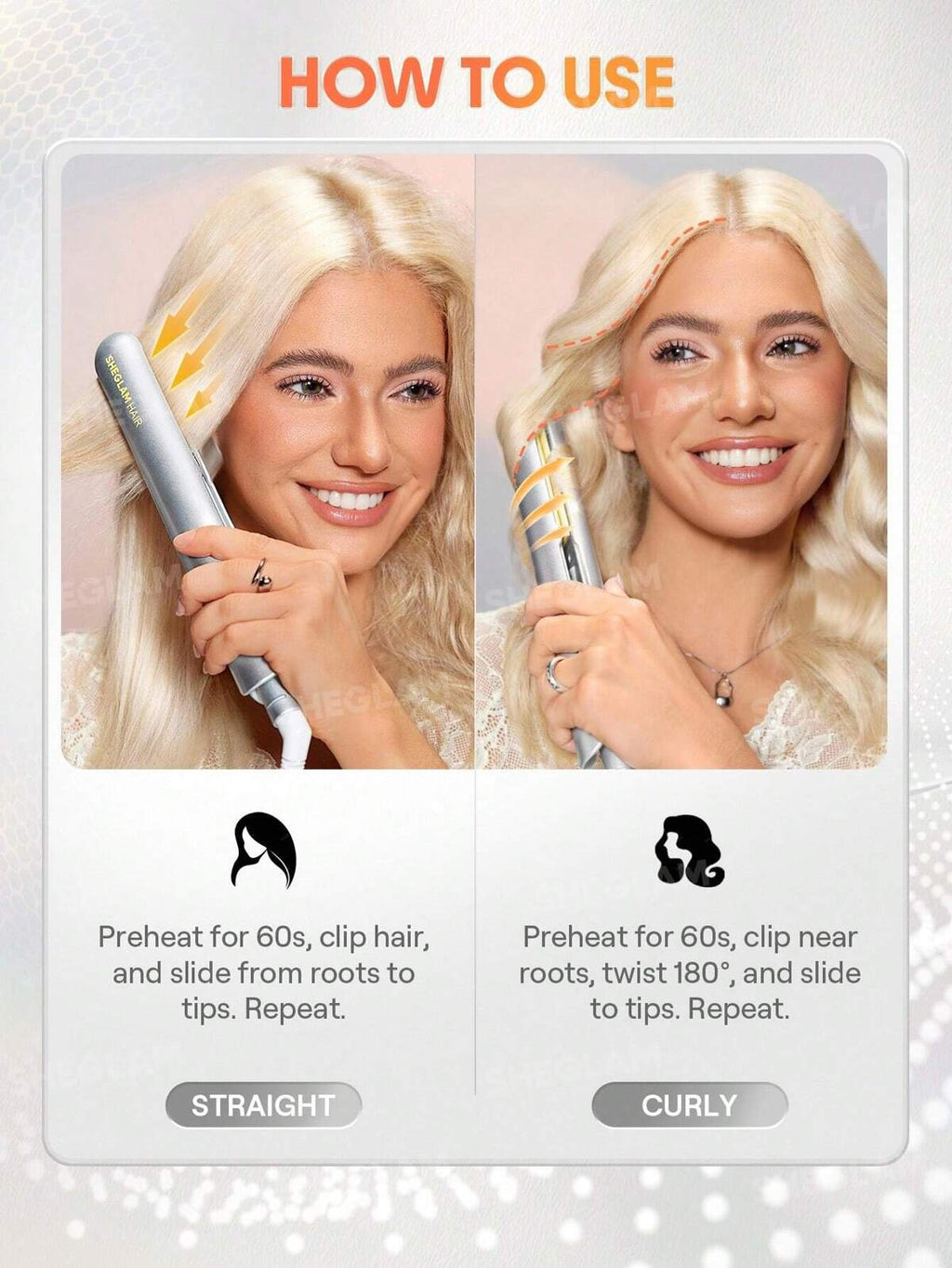 SHEGLAM HAIR Sleek Chic Insta-Heat Straight Styler