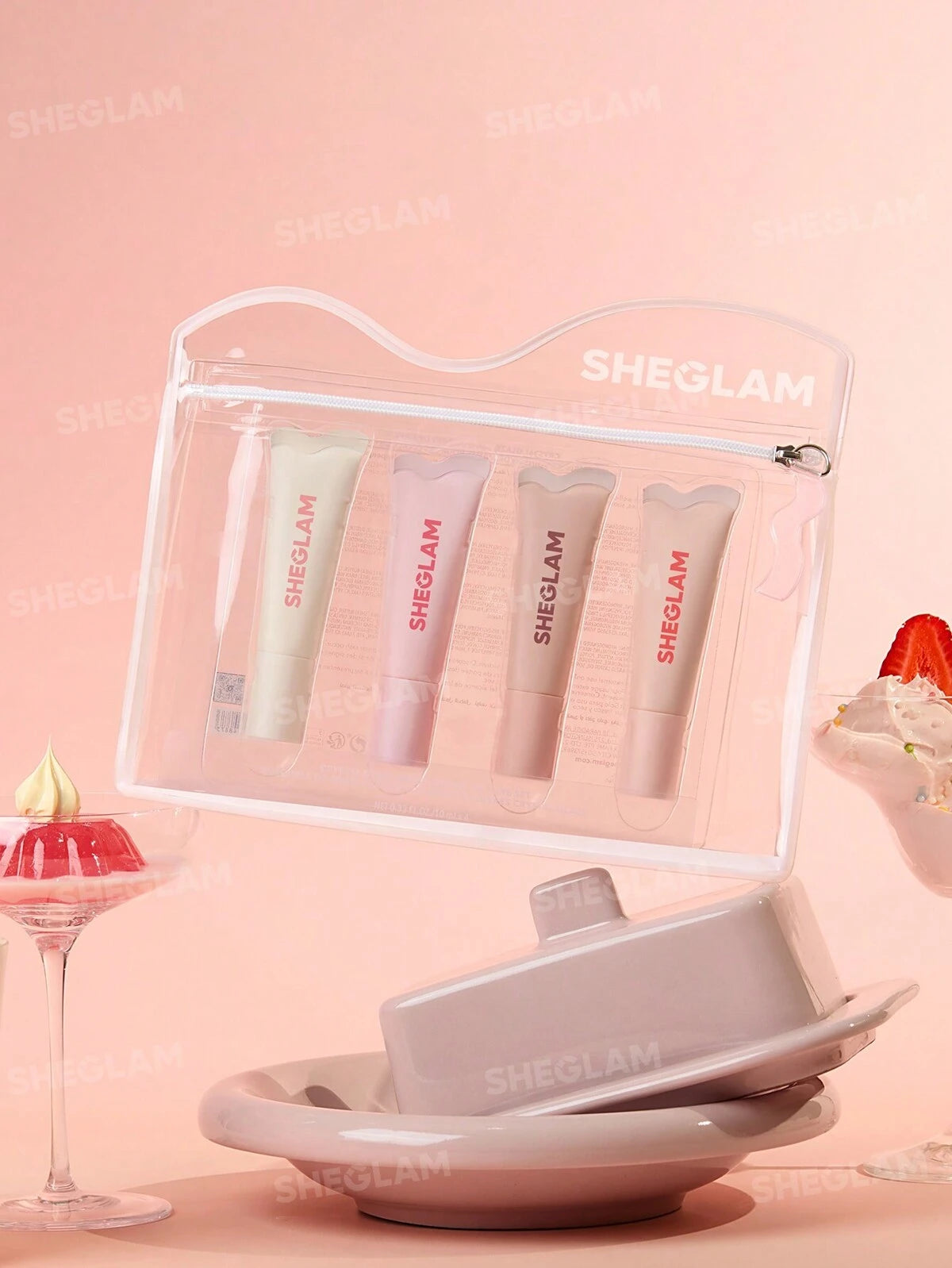 SHEGLAM crystal glaze moisturizing lip care set