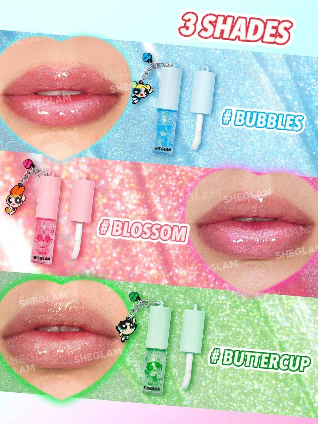 Powerpuff girls x SHEGLAM collection