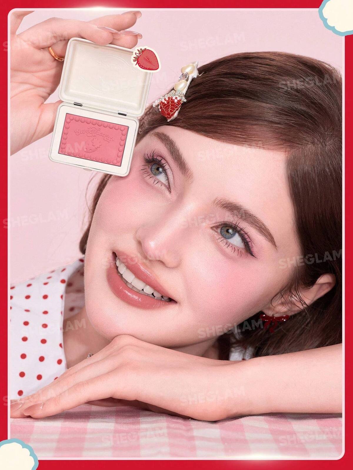 SHEGLAM berry cute cake blush- sweetheart collection