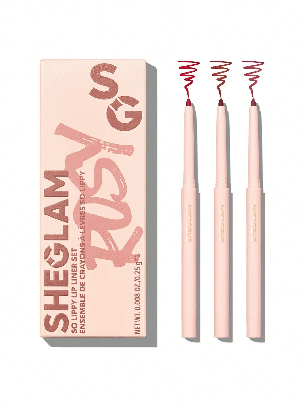 SHEGLAM so lippy lip liner set- rose garden (pink)
