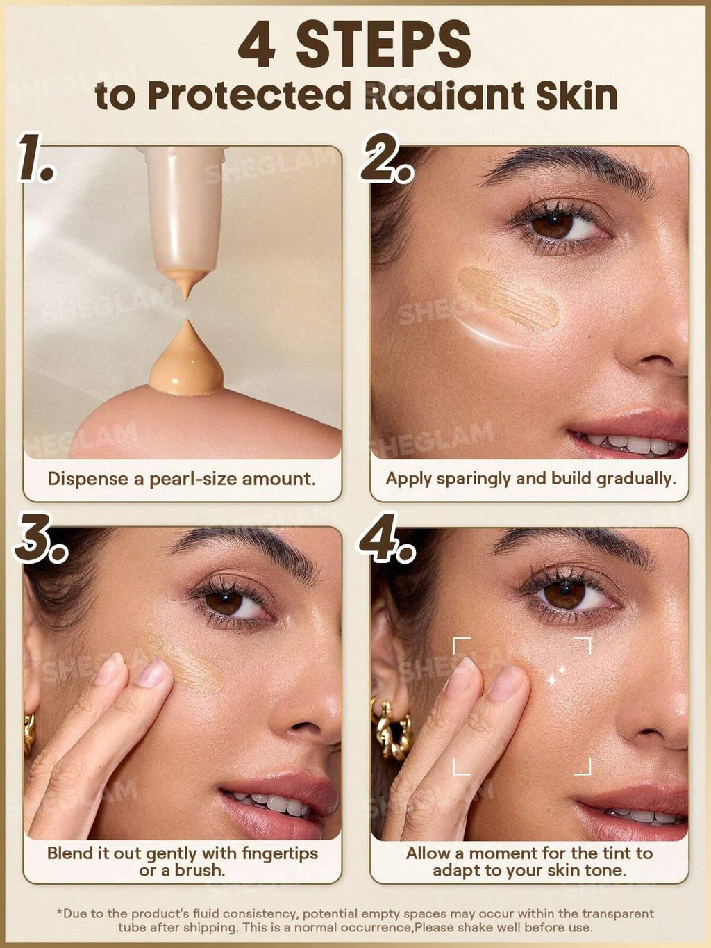 SHEGLAM Dew and Done skin tint with SPF-20 - Foundation