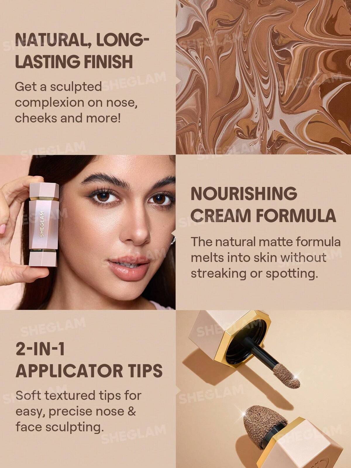 SHEGLAM precision sculpt liquid contour duo