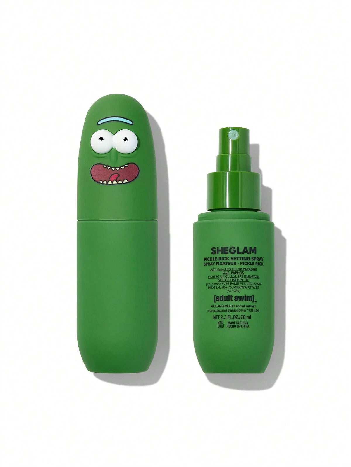Rick and Morty X SHEGLAM Pickle Rick fixer Spray