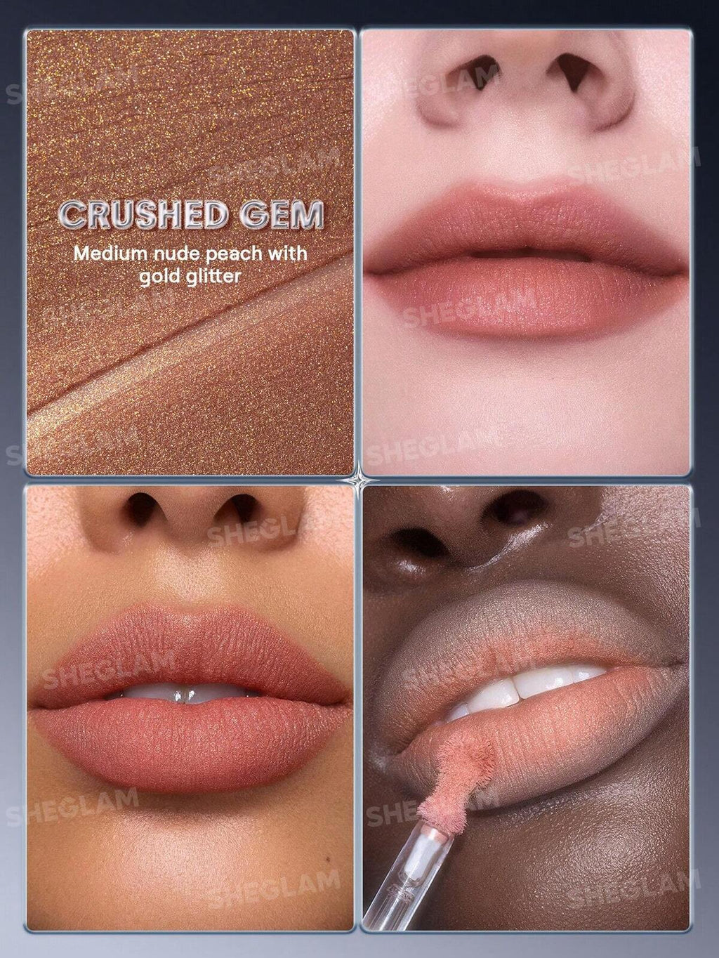 SHEGLAM glitter whip liquid lipstick - matte liquid glitter lipstick