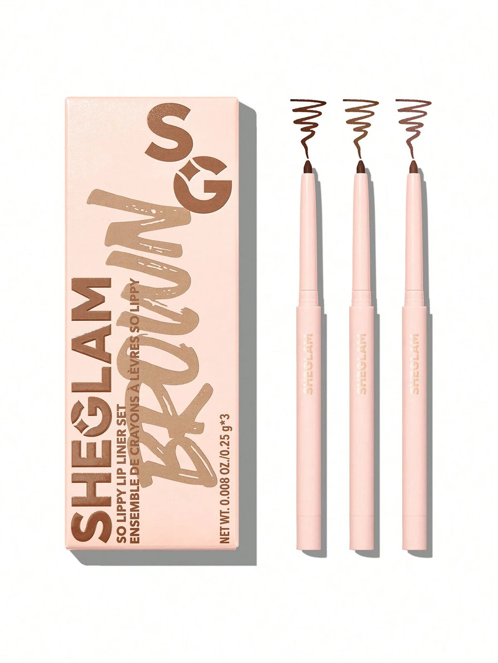 SHEGLAM so lippy lip liner set- espresso kisses (brown)