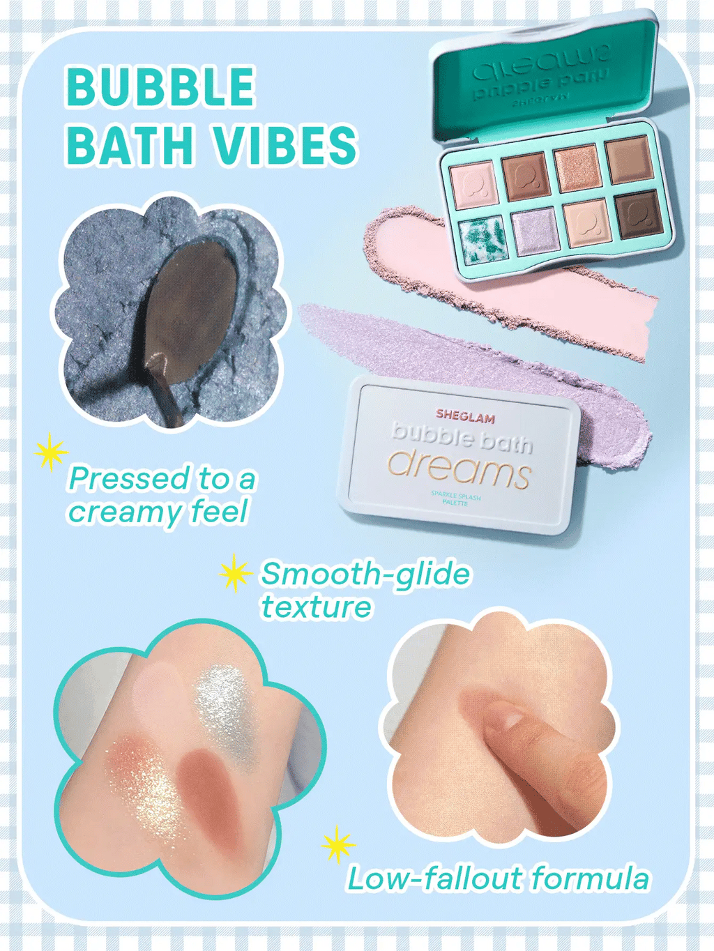 Sparkle splash palette - bubble bath collection