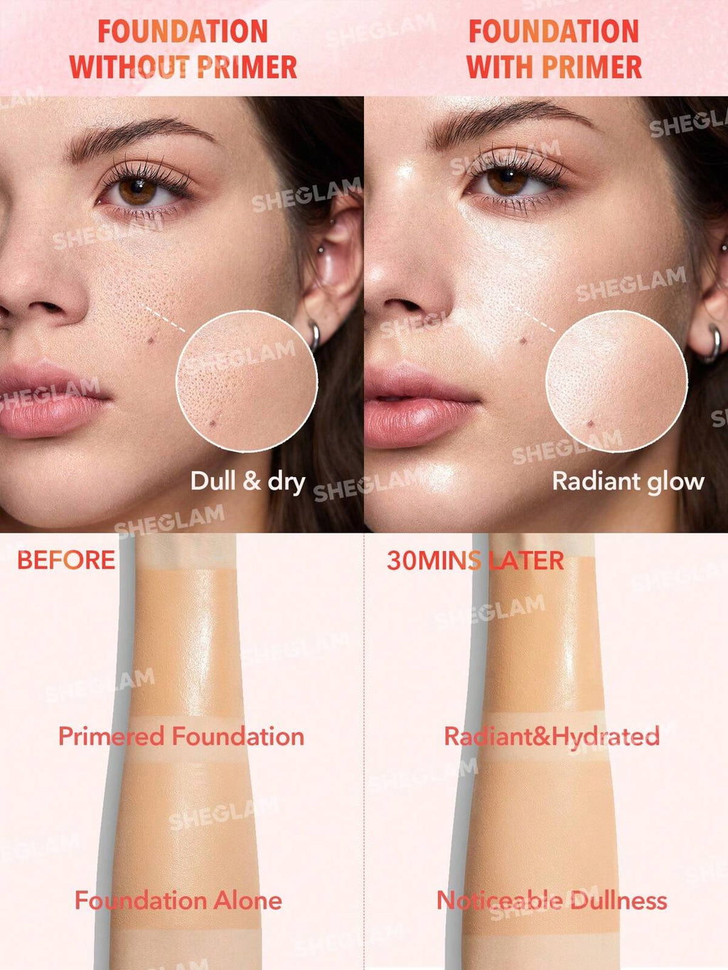 SHEGLAM melon melt niacinamide serum primer