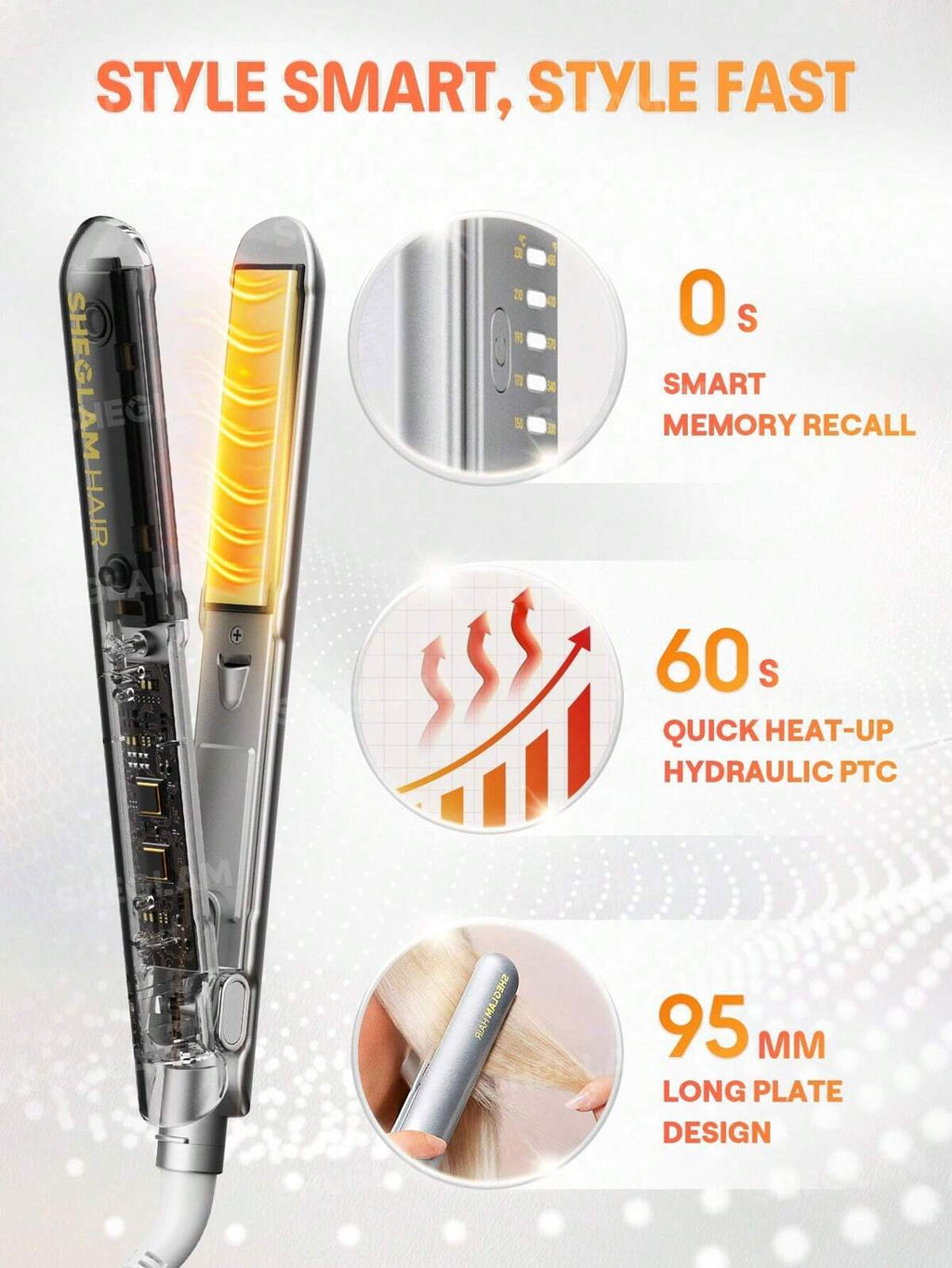 SHEGLAM HAIR Sleek Chic Insta-Heat Straight Styler