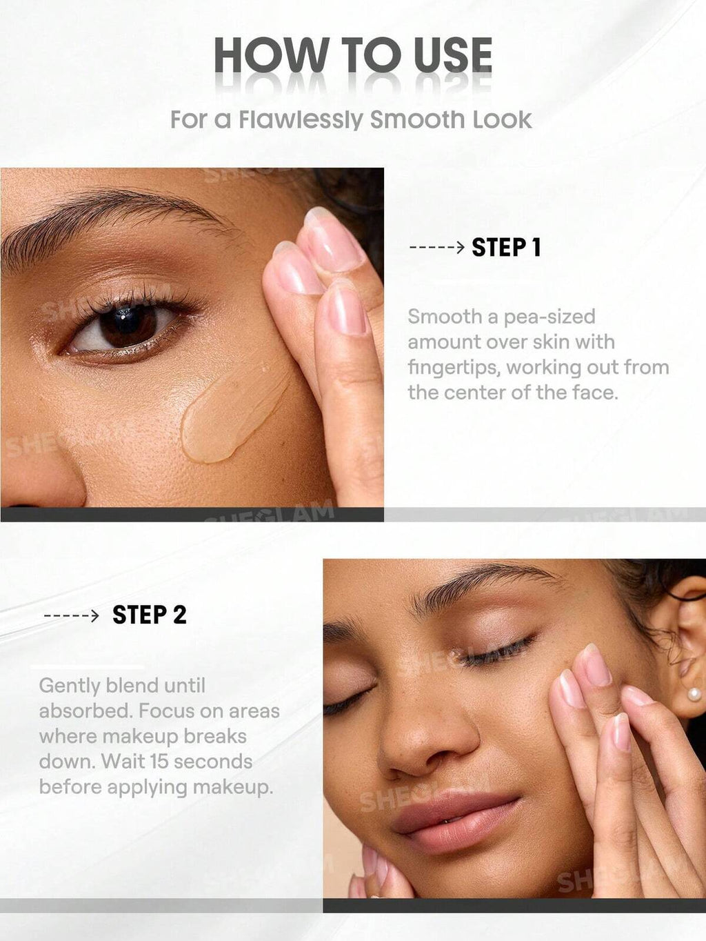 SHEGLAM Blurring primer - camera on smooth and blur primer