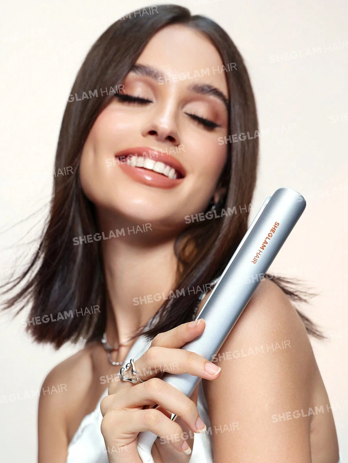 SHEGLAM hair travel buddy mini hair straightener